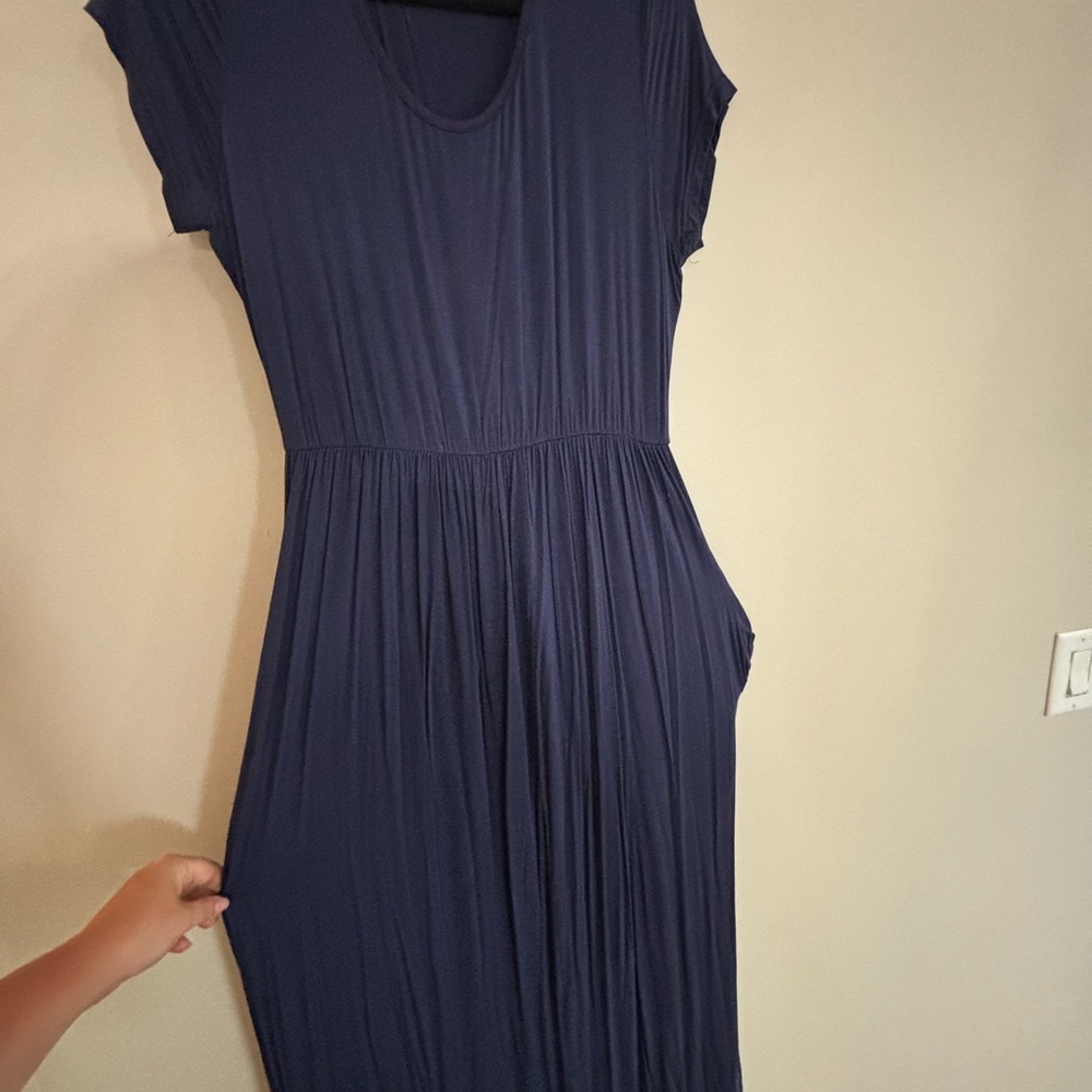 Elegant Navy Blue Women's Dress